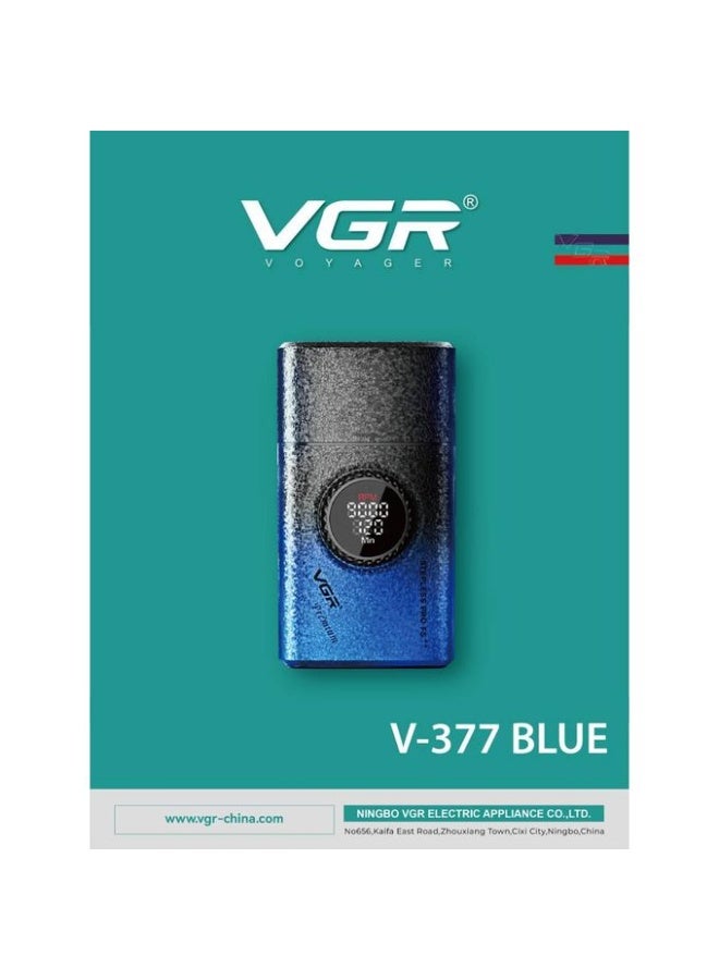 في جي آر Electric Rechargeable Rotary Shaver - V-377 Blue - Image 5