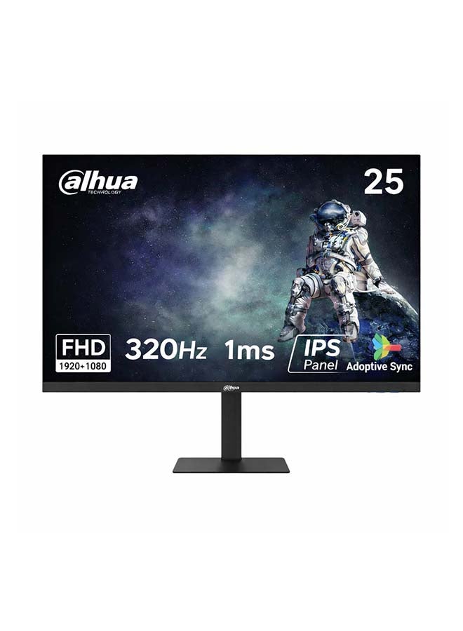 Dahua (25 " (DHI-LM25-E241A) FHD, IPS Gaming Monitor – 320Hz Refresh Rate – 1ms Response Time – Adaptive Sync black) black - Image 1