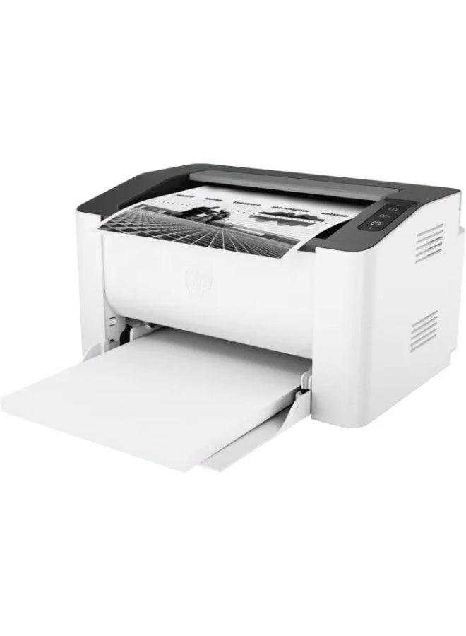 HP LaserJet 108W Laser Printer- 4ZB80A White/Black - Image 2