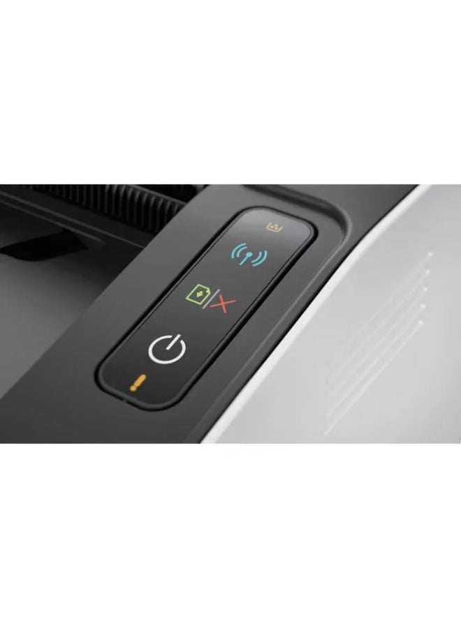 HP LaserJet 108W Laser Printer- 4ZB80A White/Black - Image 4