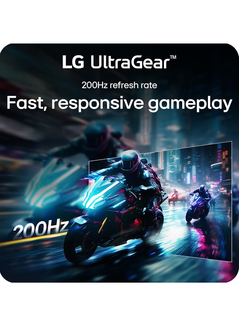 LG 27 Inch UltraGear™ G6 QHD Gaming Monitor, 200Hz, 1ms, HDR 400, AMD FreeSync Premium, Black Stabilizer, Smart Energy Saving, HDMI 2.1x2, DisplayPort 1.4 x1, Tilit/Height/Swivel/Pivot Black - Image 3