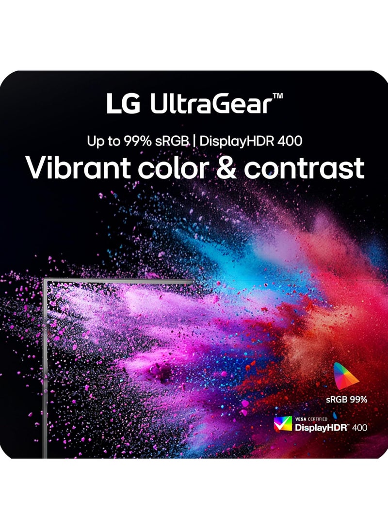 LG 27 Inch UltraGear™ G6 QHD Gaming Monitor, 200Hz, 1ms, HDR 400, AMD FreeSync Premium, Black Stabilizer, Smart Energy Saving, HDMI 2.1x2, DisplayPort 1.4 x1, Tilit/Height/Swivel/Pivot Black - Image 4