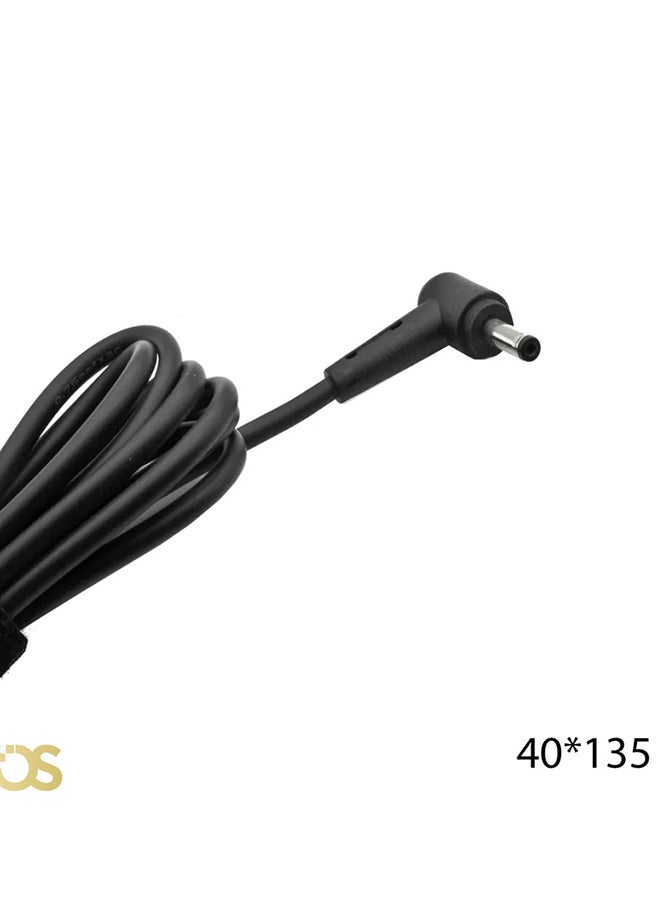 ASUS Laptop charger compatible with Asus Edition BOX comes with a connector size (4.0×1.35mm) ASUS NEW (40135), suitable for compatible devices with the same standard specifications, includes the adapter, safe, fast, and stable charging, with a 1-month warranty from OS STORE. 17cm BLACK - Image 4