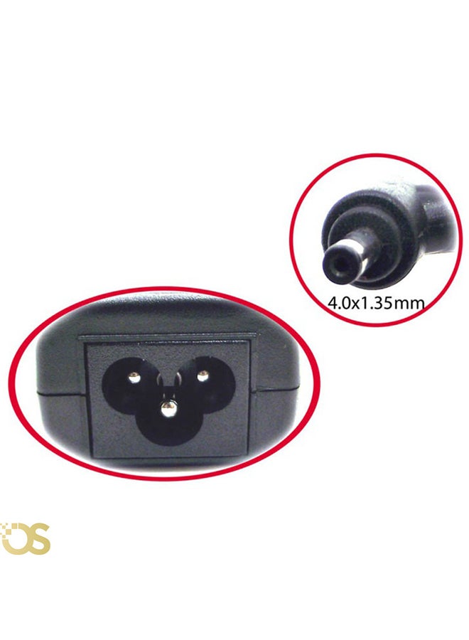 ASUS Laptop charger compatible with Asus comes with a connector size (4.0×1.35mm) ASUS NEW (40135), suitable for compatible devices with the same standard specifications, includes the adapter and AC power cable, safe, fast, and stable charging, with a 1-month warranty from OS STORE. 17cm BLACK - Image 4