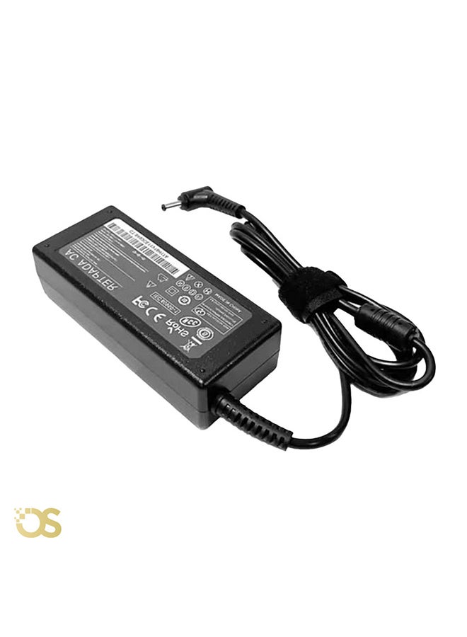 Acer Laptop charger compatible with Acer comes with a connector size (3.0×1.1mm) ACER NEW (3011), suitable for compatible devices with the same standard specifications, includes the adapter and AC power cable, safe, fast, and stable charging, with a 1-month warranty from OS STORE. 17cm BLACK - Image 3