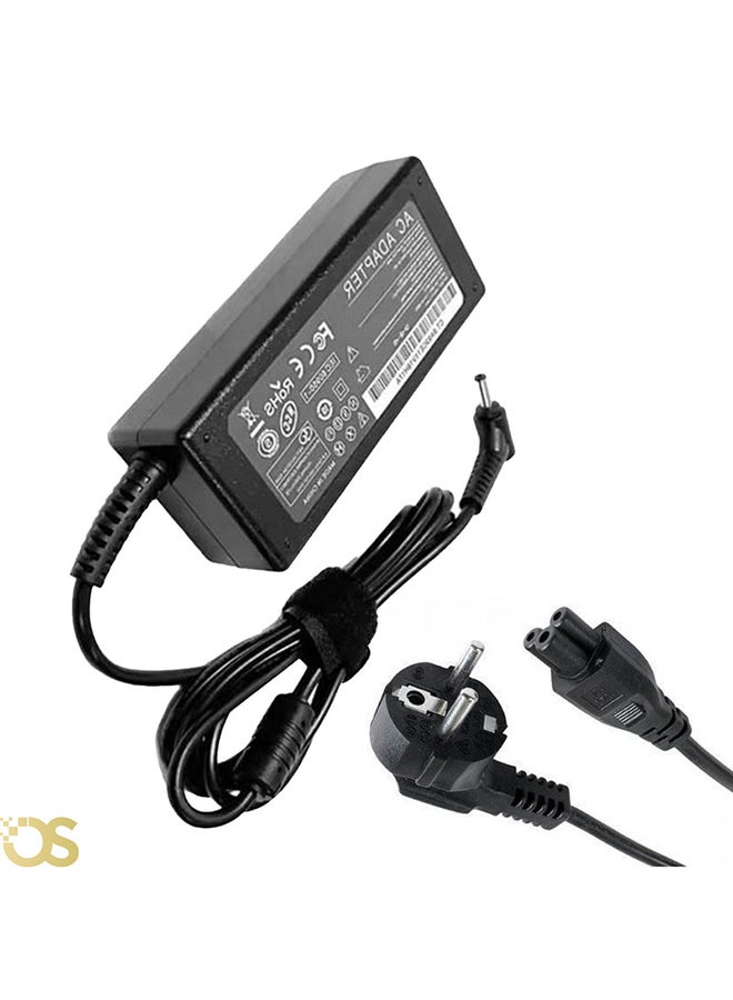 Acer Laptop charger compatible with Acer comes with a connector size (3.0×1.1mm) ACER NEW (3011), suitable for compatible devices with the same standard specifications, includes the adapter and AC power cable, safe, fast, and stable charging, with a 1-month warranty from OS STORE. 17cm BLACK - Image 2