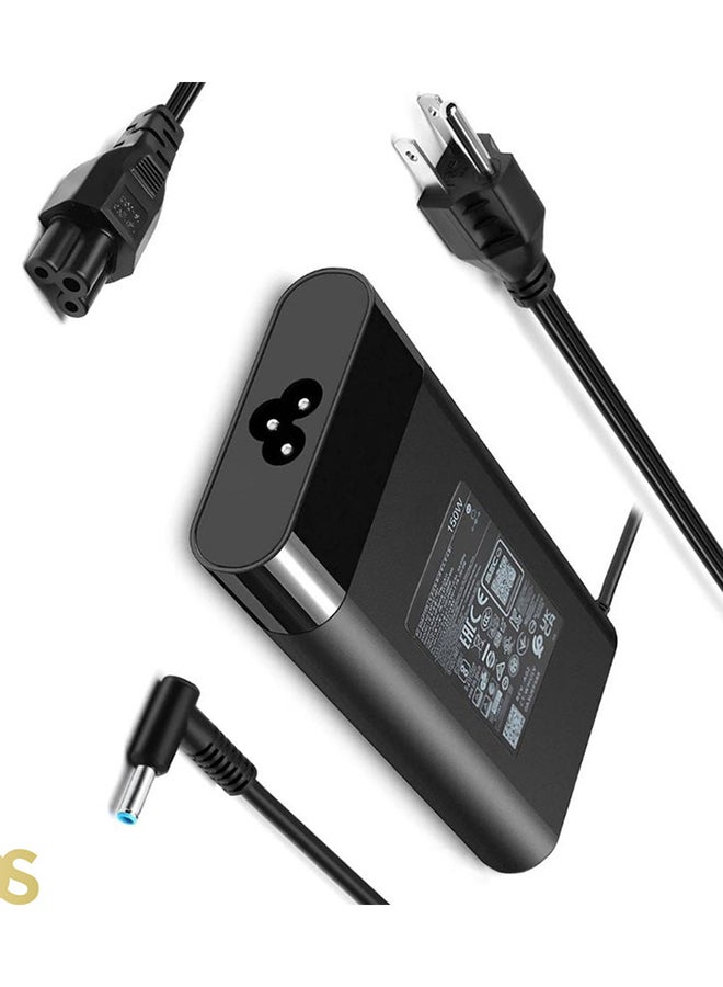 HP Laptop charger compatible with Hp ORG Edition, comes with a connector size (4.5×3.0mm) ENVY (4530), suitable for compatible devices with the same standard specifications, includes the adapter and AC power cable, safe, fast, and stable charging, with a 1-month warranty from OS STORE. 17cm BLACK - Image 1