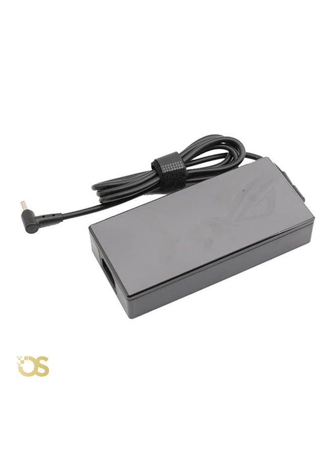 ASUS Laptop charger compatible with Asus with a power of 200 W output 20.0 V / 10.0 A comes with a connector size (6.0×3.7mm) ASUS NEW PIN (6037), suitable for compatible devices with the same standard specifications, includes the adapter and AC power cable, safe, fast, and stable charging, with a 1-month warranty from OS STORE. 17cm BLACK - Image 1