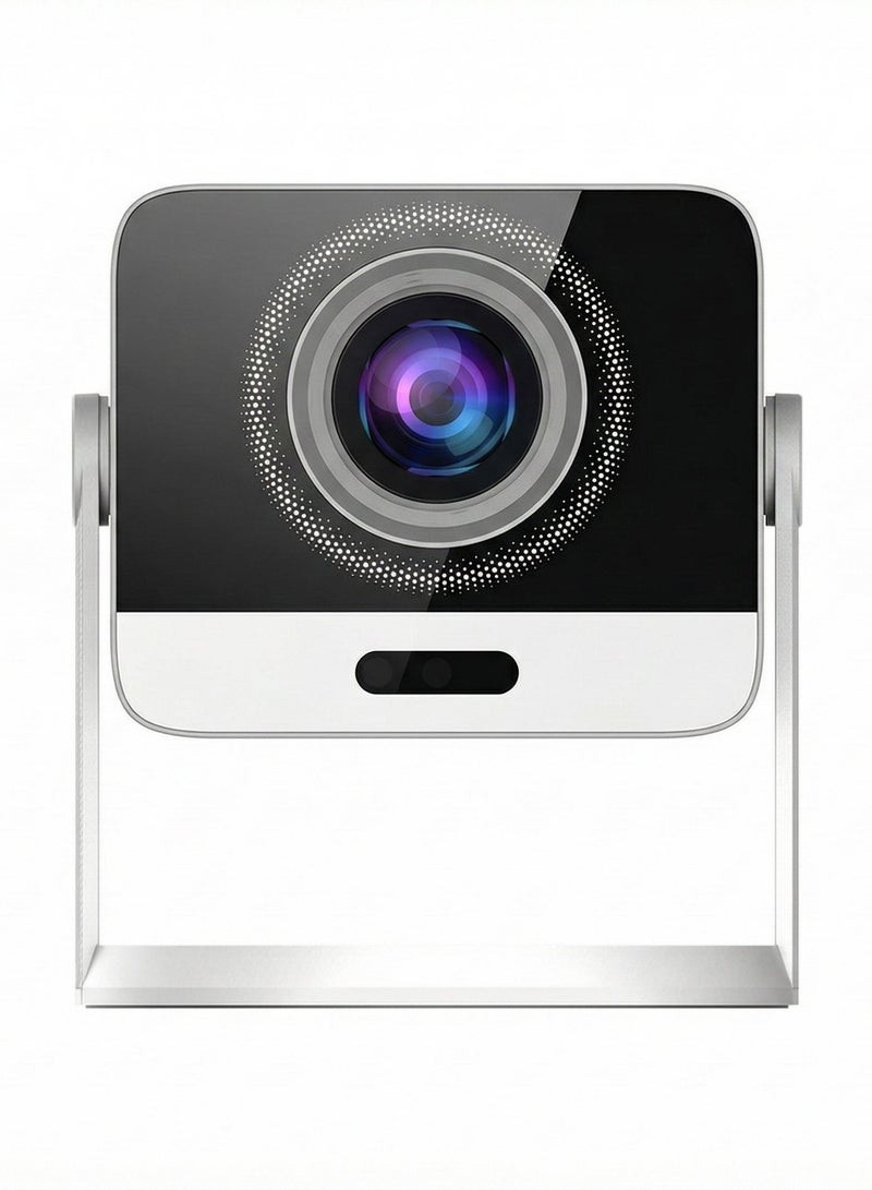 HP Merlin 4K Supported Smart Projector 1080p with Wireless Screen Mirroring, 100” Display, WiFi Enabled, Adjustable Swivel Stand, Compact Home Cinema MC425 white - Image 2