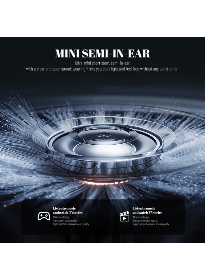 Philips Earbuds, Bluetooth Earbuds, Headphone, Open Ear Ring True Open Ear Headphones, True Wireless Earbuds - Bluetooth ， In-Ear Headphones， Bluetooth 6.0 Headphones with AI Call Noise Reduction, Hi-Fi Spatial Audio, U-Shaped Comfort Fit, Low Latency for Sports, Work, Travel & iPhone Android TAT1420 Black - Image 4