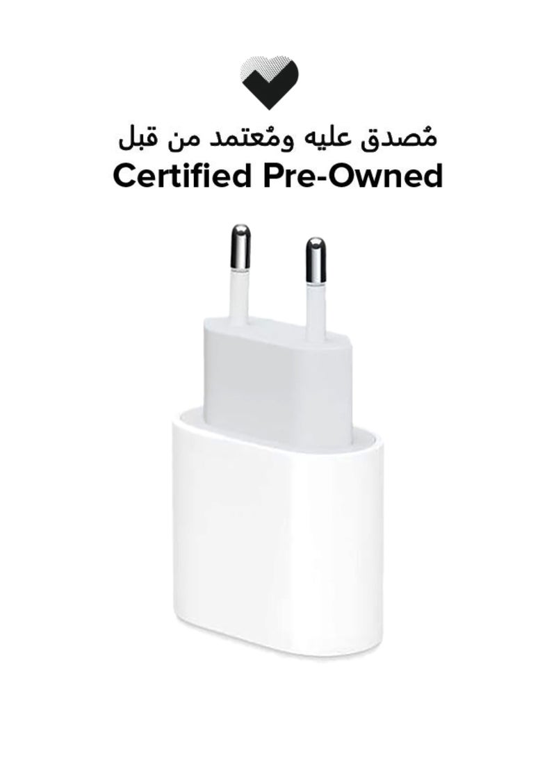 ابل  Certified Pre Owned - 20W USB-C Power Adapter White - Image 1