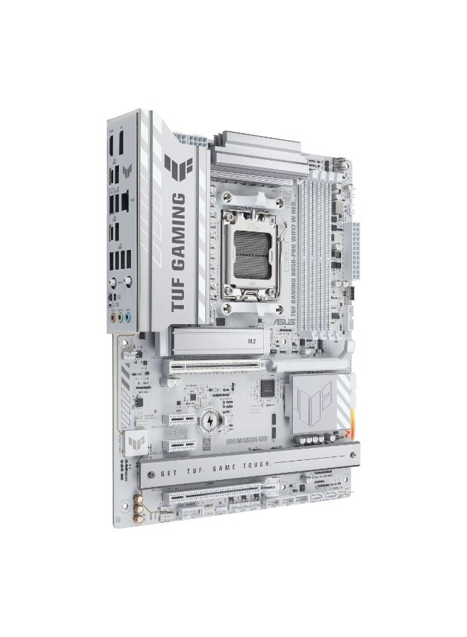 ASUS TUF GAMING B850-PRO WIFI7 W NEO AM5 ATX Motherboard – DDR5 9000MHz (OC) 4x DIMM, PCIe 5.0 x16, 2.5Gb Ethernet, Wi-Fi 7, M.2 PCIe 5.0/4.0, AI Cooling & BIOS FlashBack, Aura Sync RGB, AMD B850 Chipset, White | 90MB1NW0-M0EAY0 - Image 4