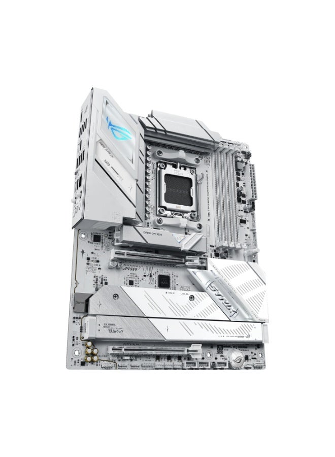 أسوس لوحة أم ROG Strix B850-A للألعاب WiFi7 Neo ATX AMD AM5، تدعم ذاكرة DDR5 حتى 256GB، PCIe 5.0 x16، 4x M.2 NVMe، Wi-Fi 7 و5Gb LAN، صوت SupremeFX 7.1، HDMI، تبريد AI وشبكات AI، Aura Sync RGB، أبيض | 90MB1P10-M0EAY0 - Image 5