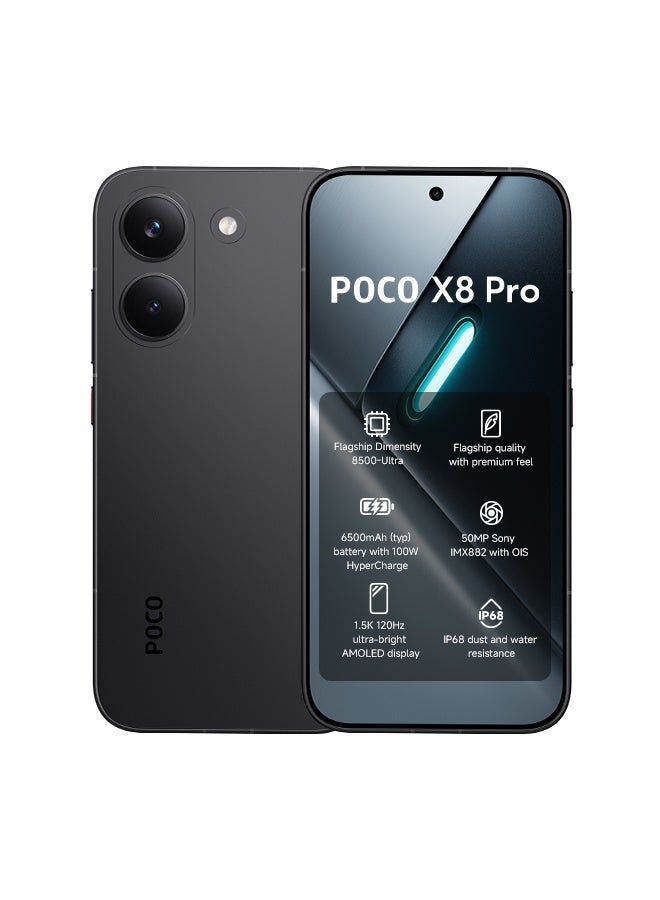 Xiaomi POCO X8 Pro Dual SIM 5G Black 8GB RAM 256GB - Global Version - Image 1