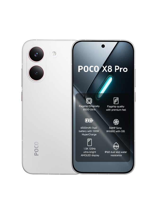 Xiaomi POCO X8 Pro Dual SIM 5G White 8GB RAM 256GB - Global Version - Image 1