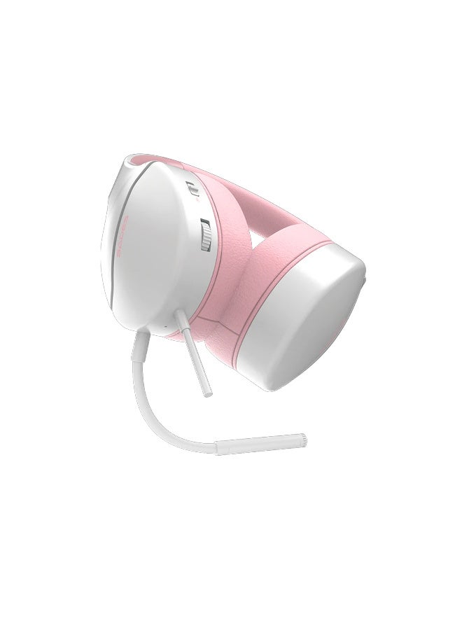 ساديس Sades Spower Gaming Headset – 40mm Drivers | Lightweight Design, Flexible Detachable Mic, 3.5mm Multi‑Platform Headphones for PC, PS4/PS5, Xbox, Switch & Mobile, SA-725-PINK - Image 2