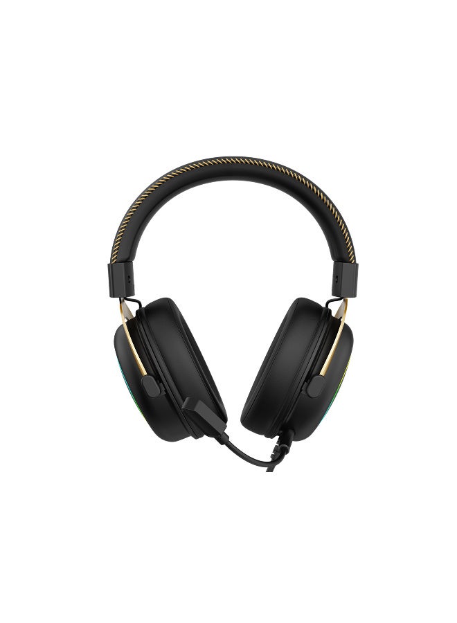 ساديس SADES Alchemist Gaming Headset, Virtual 7.1 Surround Sound, ENC Noise‑Reduction Mic, RGB Lighting, USB‑A Wired, 50mm Drivers - SA-913-BLACK - Image 3