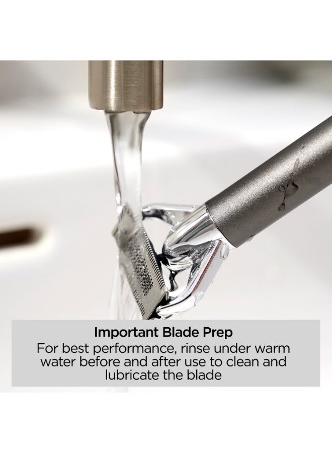 بيبي ليس ماكينة حلاقة كهربائية X-Blade لتشذيب اللحية والجسم مع شفرة مرنة دقيقة، 4 ملحقات مشط 1–5 مم، بطارية ليثيوم أيون، مقاومة للماء للعناية الرطبة والجافة (OT996SDE) - Image 2