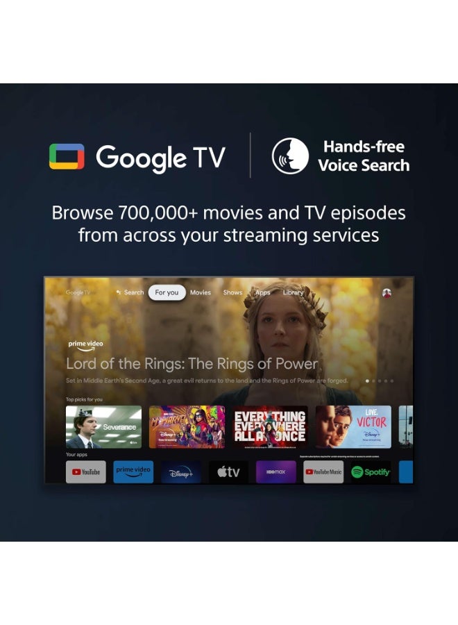 Sony Bravia 50-Inch X80L 4K HDR Smart LED Google TV (UAE Version) – UHD TV Ideal for Movies, Streaming & Family Entertainment, 4K HDR Processor X1, Triluminos Pro Display, Dolby Vision & Dolby Atmos, Built-In Chromecast, Voice Control KD-50X80L Black - Image 4