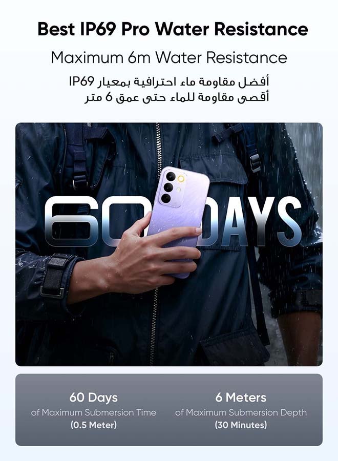ريل مي C85 5G ثنائي الشريحة 5G أخضر طاووس 8 جيجابايت رام 256 جيجابايت - النسخة الدولية - Image 4