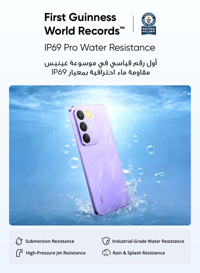 ريل مي C85 5G ثنائي الشريحة 5G بنفسجي باروت 8GB RAM 256GB - النسخة الدولية - Image 3