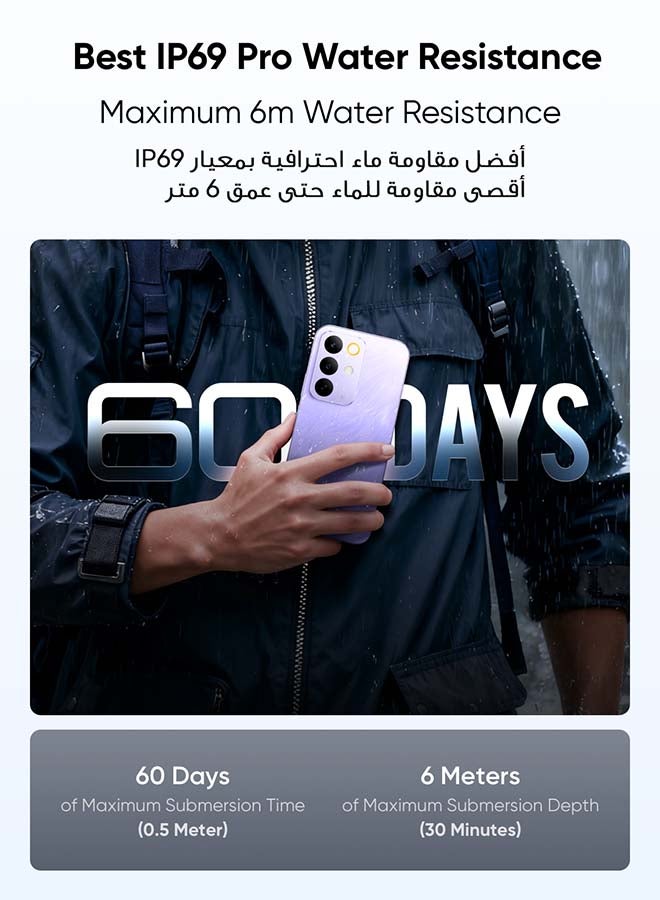 ريل مي C85 5G ثنائي الشريحة 5G بنفسجي باروت 8GB RAM 256GB - النسخة الدولية - Image 4