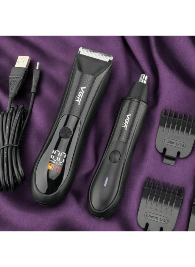 VGR V-934 Professional Body Nose Hair Clipper IPX7/IPX5 Waterproof Ceramic Blades USB Rechargea... black - Image 4
