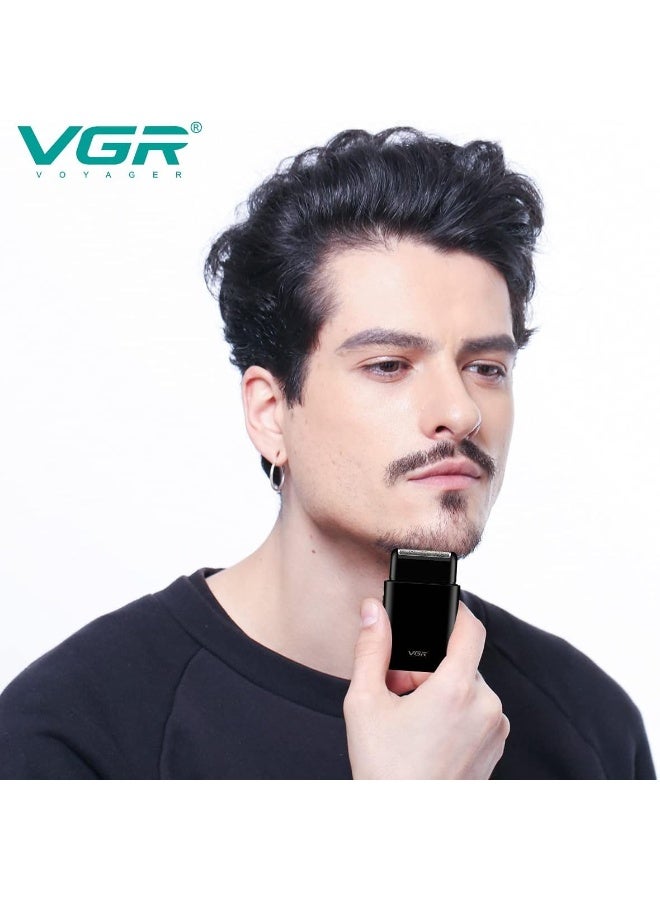 VGR V-390 Single Foil Cordless Electric Travel Mini Manufacturer Shaver For Man Multicolor black - Image 2