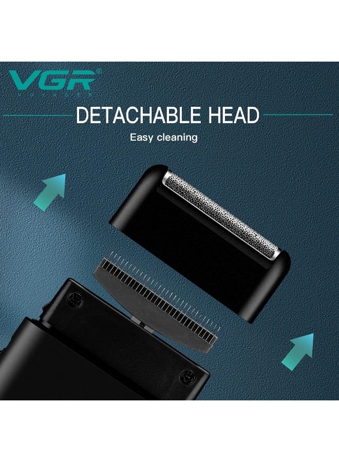 VGR V-390 Single Foil Cordless Electric Travel Mini Manufacturer Shaver For Man Multicolor black - Image 4