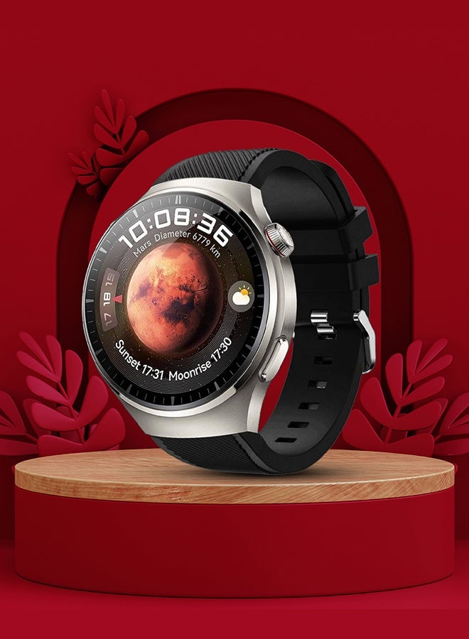 مارجون 22mm Silicone Watch Band for Huawei Watch GT Series: GT5 46mm, GT5 Pro 46mm, GT4 46mm, GT3 46mm, GT3 Pro 46mm, GT2 46mm, GT2 Pro, GT Runner, Watch 4, Watch 4 Pro, Watch 3, Watch 3 Pro Black - Image 3