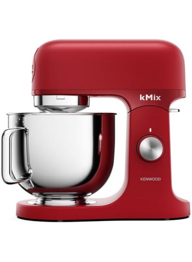 Kenwood kMix KMX750AR Food Processor, 5 L Stainless Steel Bowl, Safe-Use Safety System, Metal Housing, 1000 Watts, incl. 3-Piece Patisserie Set and Splash Guard, Red 1000 W KMX750AR red - Image 1
