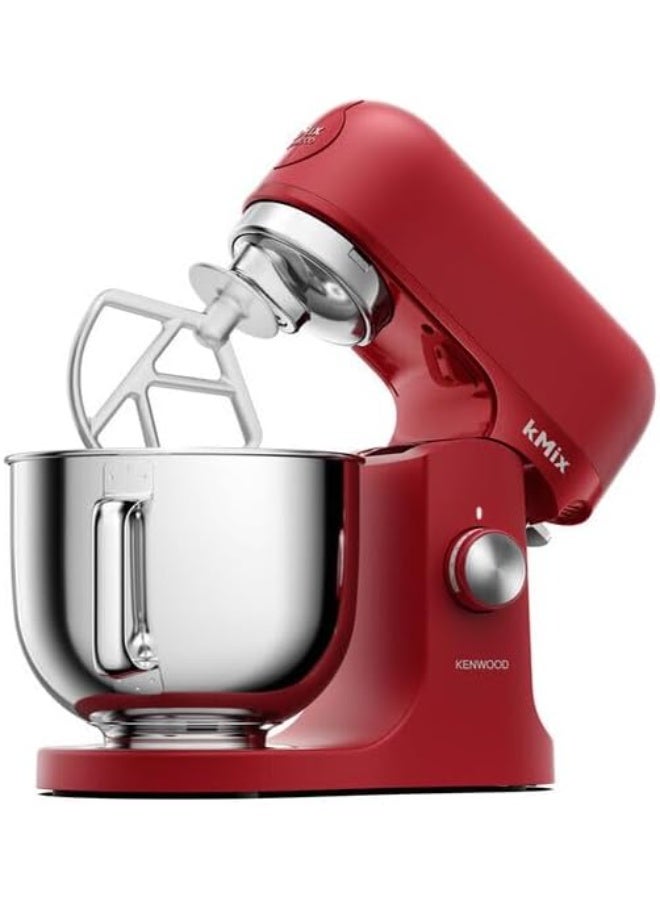 Kenwood kMix KMX750AR Food Processor, 5 L Stainless Steel Bowl, Safe-Use Safety System, Metal Housing, 1000 Watts, incl. 3-Piece Patisserie Set and Splash Guard, Red 1000 W KMX750AR red - Image 4