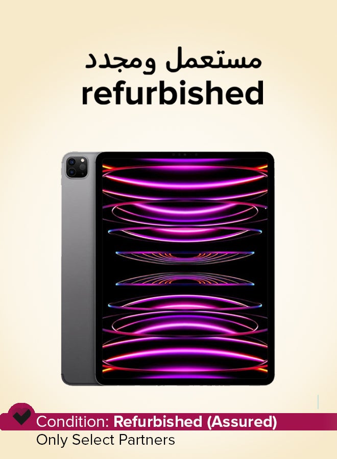 Apple Refurbished - iPad Pro 2022 (6th Gen) 12.9-Inch 128GB 5G Space Gray - International Version - Image 1
