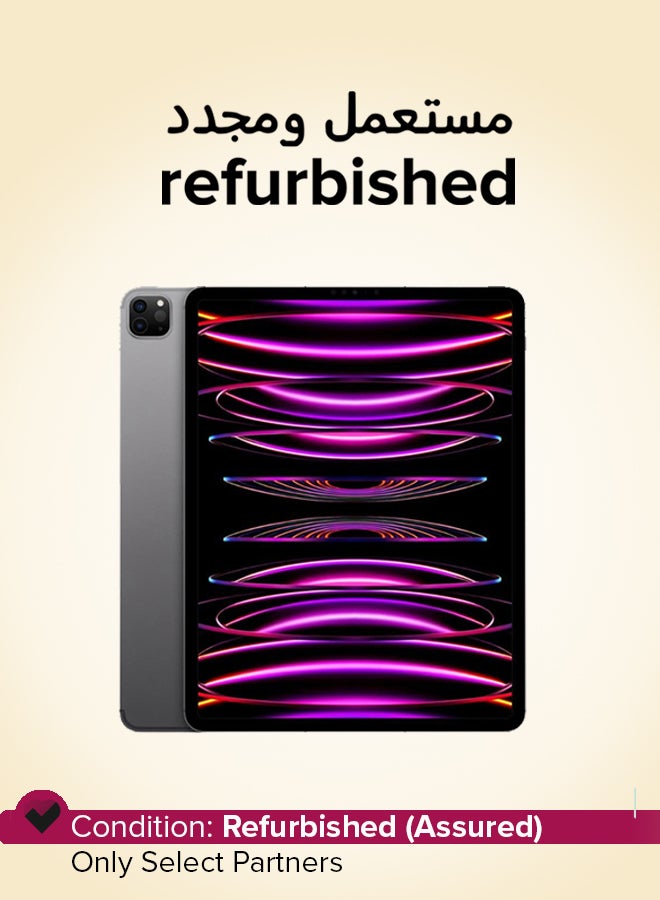 Apple Refurbished - iPad Pro 2022 (6th Gen) 12.9 inch Space Gray 256GB WiFi - International Version - Image 1