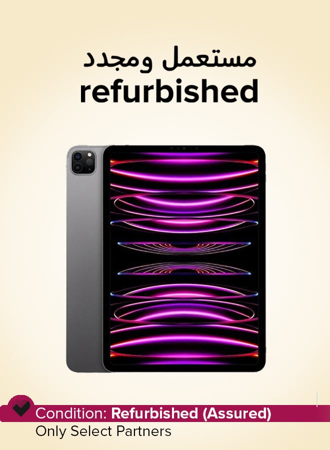 Apple Refurbished - iPad Pro 2022 (4th Gen) 11-Inch Space Gray 256GB 5G - International Version - Image 1