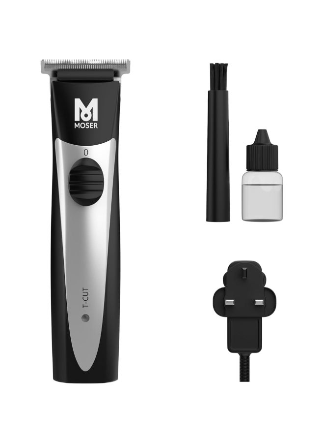 موزر T-Cut Professional Men's Cordless Trimmer 3.2 x 3.2 x 14.2 cm 1591-0170 Black and Silver - Image 1