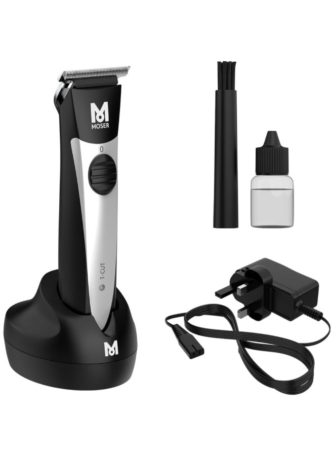 موزر T-Cut Professional Men's Cordless Trimmer 3.2 x 3.2 x 14.2 cm 1591-0170 Black and Silver - Image 2