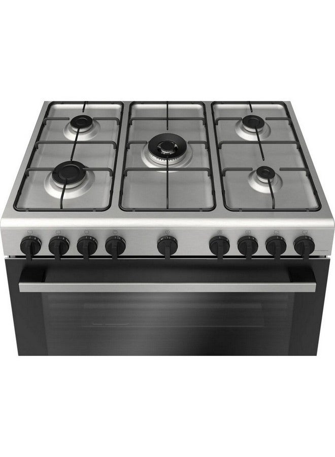 بوش Series 2 5-Burner Gas Range Cooker 125 L HGV1D0U59M Black and Silver - Image 3