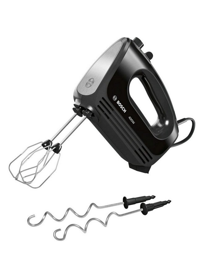 BOSCH 400W CleverMixx Adjustable Speed Compact Hand Mixer 7.3 x 20 x 15.3 cm 400 W JAHMFQ2420BGB Black/Silver - Image 1