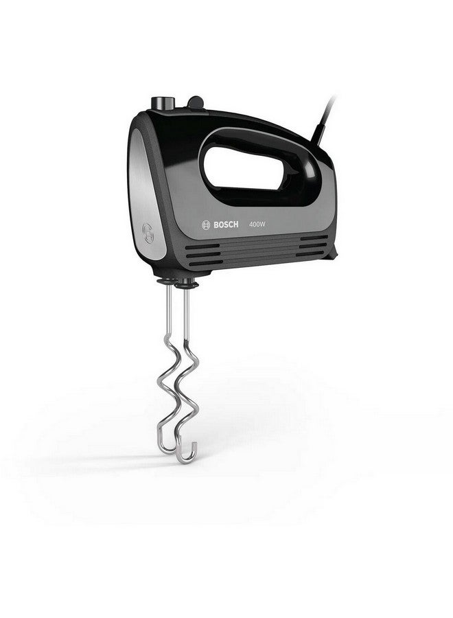 BOSCH 400W CleverMixx Adjustable Speed Compact Hand Mixer 7.3 x 20 x 15.3 cm 400 W JAHMFQ2420BGB Black/Silver - Image 2