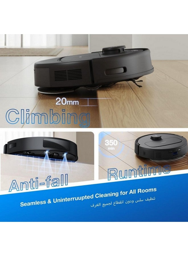 إيكوفاكس Deebot N20e 10000Pa Robot Vacuum and Mop 9.6 x 35.3 x 35.1 cm 1400 W YDLX11-3 Black - Image 4