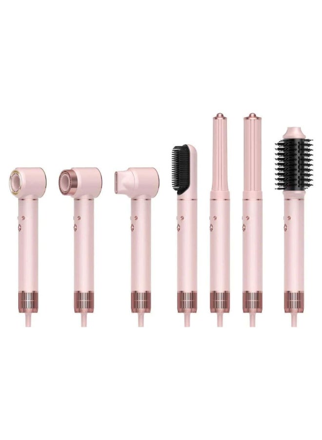 ريبون 1300W 7-in-1 Professional Hair Styler with 7 Heads 8.9 x 24.3 x 43 cm RE0008 Pink - Image 2