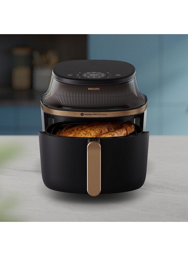 Philips 3000 Series RapidAir Plus Technology Air Fryer 7.2 L 2000 W NA342/00 Black - Image 2