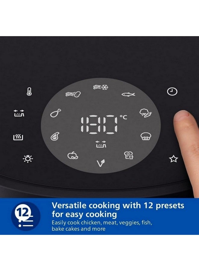 Philips 3000 Series RapidAir Plus Technology Air Fryer 7.2 L 2000 W NA342/00 Black - Image 5