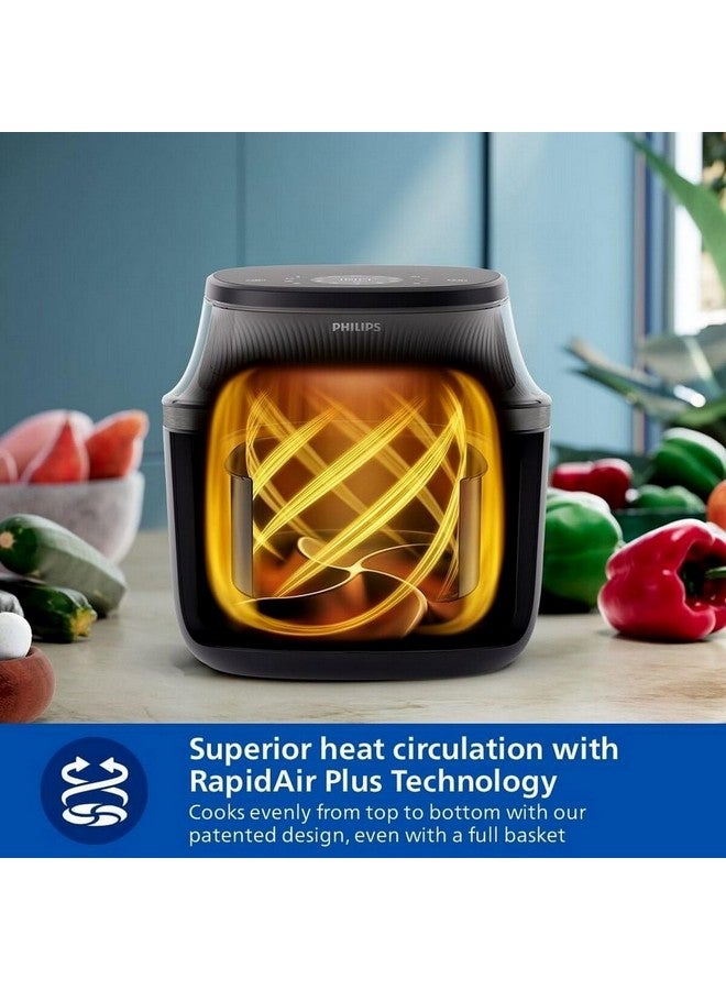Philips 3000 Series RapidAir Plus Technology Air Fryer 7.2 L 2000 W NA342/00 Black - Image 4