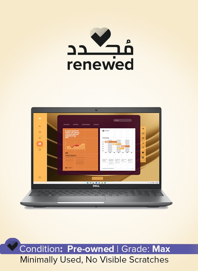 DELL Renewed - Latitude 5591 Laptop With 15.6-Inch Display,Core i7-8850H/Hexa Core/8th Gen/8GB RAM/256GB SSD/Intel UHD Graphics Silver English grey - Image 1