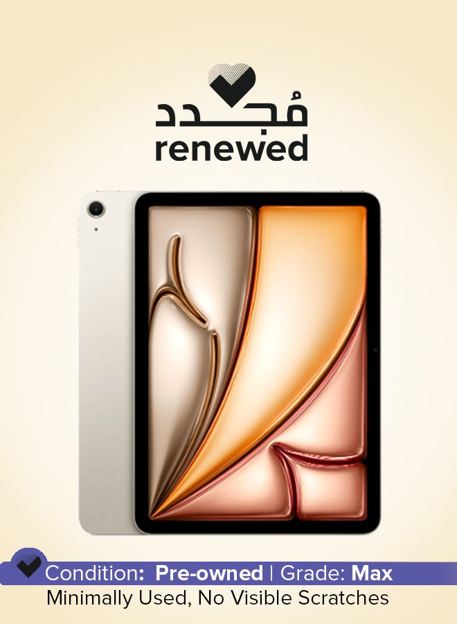 Apple Renewed - iPad Air 2025 (7th Generation) M3 11-Inch Wi-Fi 128GB Starlight - International Version - Image 1