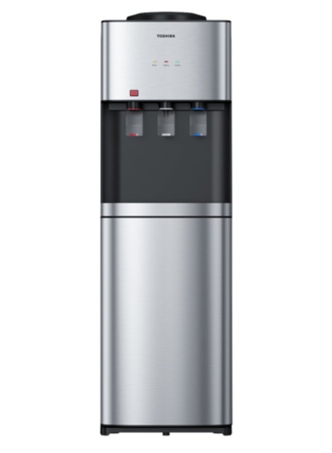 Toshiba Water dispenser, RWF-W2467RTEG(K) 3 Taps stainless with REF 6221284015953 silver
