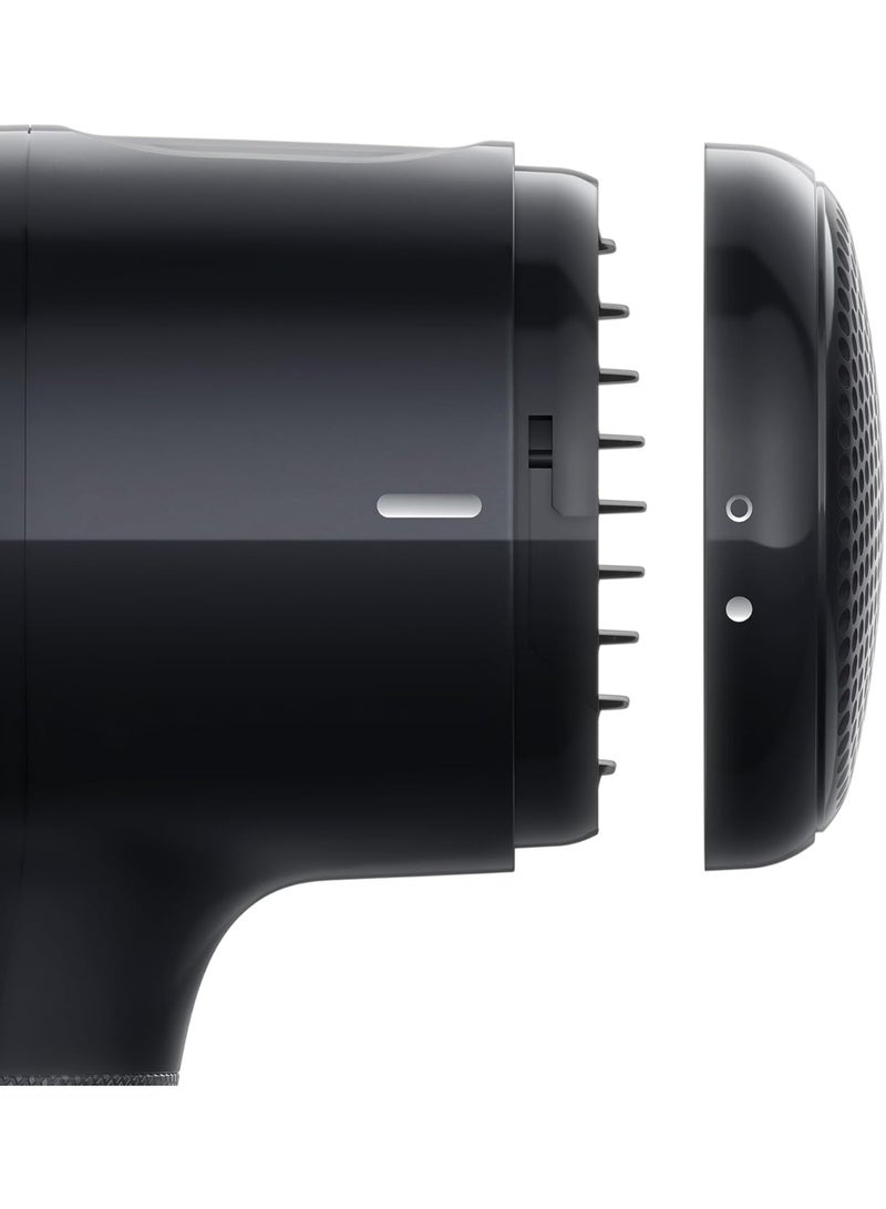 براون Hair Dryer Hd2.2 Light Weight Fast Performance And Shine 3 Heat Mode Plus Cool Shot With 2 Attachments Drying Nozzle Curl Diffuser Grey 2200 Watts 2200 Watts - Image 4