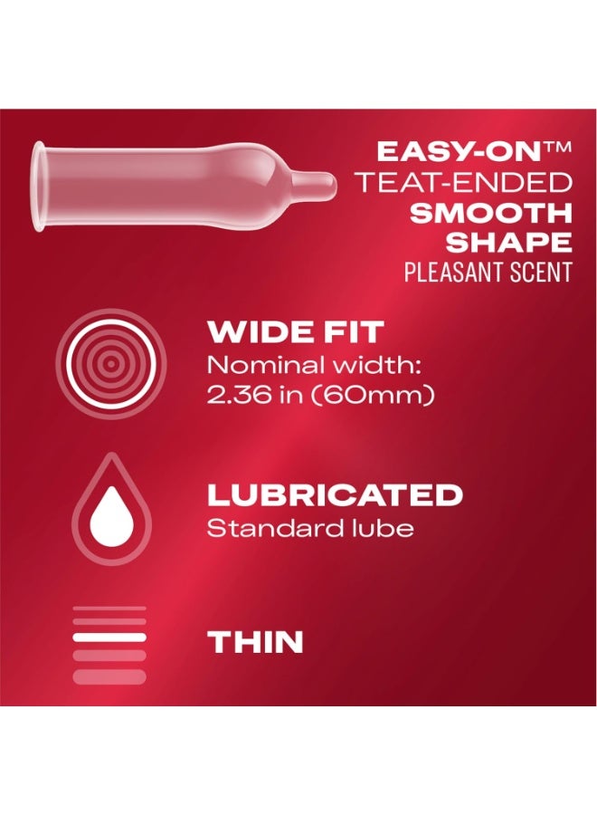 Durex Extra Sensitive Wide Fit Thin Latex Condoms 12 Pcs - Image 2